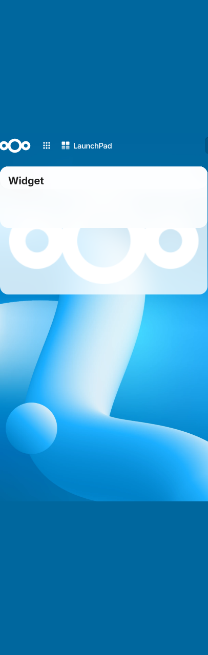 files widget rendering a folder listing