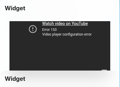 video widget embedding an external player
